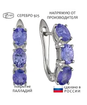 Женские Серьги_Серебро .925_ТАНЗАНИТ__1-Лазурит-Онлайн