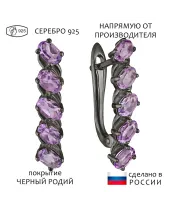 Женские Серьги_Серебро .925_АМЕТИСТ__1-Лазурит-Онлайн