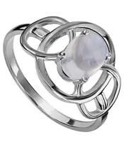 Женские Кольца_Серебро .925_ЛУННЫЙ КАМЕНЬ__1-Лазурит-Онлайн