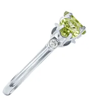 Женские Кольца_Серебро .925_ХРИЗОЛИТ_Нанокристалл_4-Лазурит-Онлайн