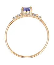 Женские Кольца_Серебро .925_ТАНЗАНИТ_Нанокристалл_4-Лазурит-Онлайн