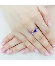 Женские Кольца_Серебро .925_АМЕТИСТ_Нанокристалл_5-Лазурит-Онлайн