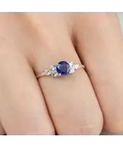 Женские Кольца_Серебро .925_САПФИР_Нанокристалл_6-Лазурит-Онлайн