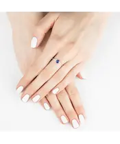 Женские Кольца_Серебро .925_САПФИР_Нанокристалл_7-Лазурит-Онлайн