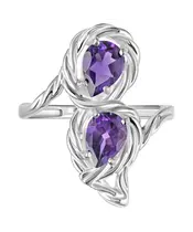 Женские Кольца_Серебро .925_АМЕТИСТ__2-Лазурит-Онлайн