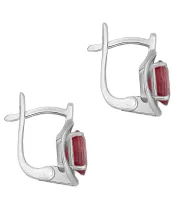 Женские Серьги_Серебро .925_РУБИН__2-Лазурит-Онлайн