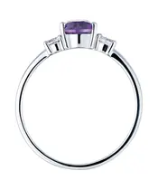 Женские Кольца_Серебро .925_АМЕТИСТ_Нанокристалл_4-Лазурит-Онлайн