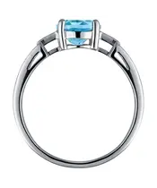 Женские Кольца_Серебро .925_ТОПАЗ__4-Лазурит-Онлайн