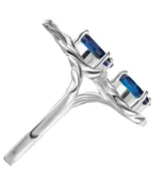 Женские Кольца_Серебро .925__Нанокристалл_3-Лазурит-Онлайн