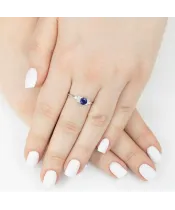 Женские Кольца_Серебро .925_КИАНИТ_Нанокристалл_5-Лазурит-Онлайн