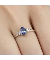 Женские Кольца_Серебро .925_ТАНЗАНИТ_Нанокристалл_6-Лазурит-Онлайн