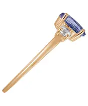 Женские Кольца_Серебро .925_ТАНЗАНИТ_Нанокристалл_5-Лазурит-Онлайн