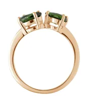 Женские Кольца_Серебро .925_ХРОМДИОПСИД__4-Лазурит-Онлайн