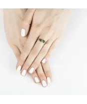 Женские Кольца_Серебро .925_ХРОМДИОПСИД__7-Лазурит-Онлайн