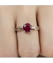 Женские Кольца_Серебро .925_РУБИН__6-Лазурит-Онлайн