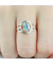 Женские Кольца_Серебро .925_ТОПАЗ__6-Лазурит-Онлайн