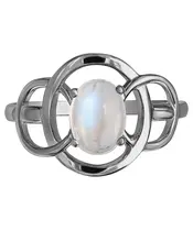 Женские Кольца_Серебро .925_ЛУННЫЙ КАМЕНЬ__3-Лазурит-Онлайн