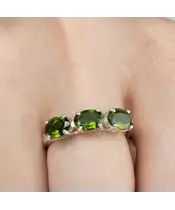 Женские Кольца_Серебро .925_ХРОМДИОПСИД__6-Лазурит-Онлайн