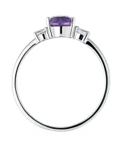 Женские Кольца_Серебро .925_АМЕТИСТ_Нанокристалл_4-Лазурит-Онлайн