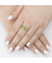 Женские Кольца_Серебро .925_ХРИЗОЛИТ_Нанокристалл_6-Лазурит-Онлайн