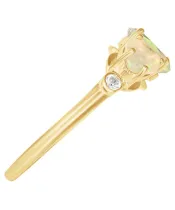 Женские Кольца_Серебро .925_ОПАЛ_Нанокристалл_4-Лазурит-Онлайн