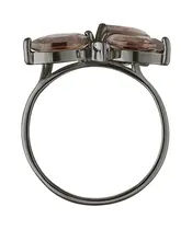 Женские Кольца_Серебро .925_РАУХТОПАЗ_Нанокристалл_4-Лазурит-Онлайн