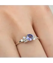 Женские Кольца_Серебро .925_ТАНЗАНИТ_Нанокристалл_6-Лазурит-Онлайн