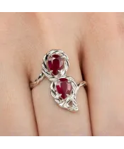 Женские Кольца_Серебро .925_РУБИН__6-Лазурит-Онлайн