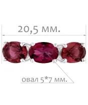 Женские Кольца_Серебро .925_ТУРМАЛИН__2-Лазурит-Онлайн