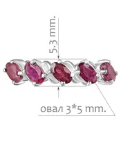 Женские Кольца_Серебро .925_РУБИН__2-Лазурит-Онлайн