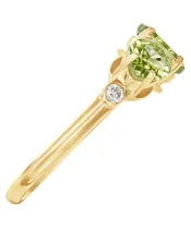 Женские Кольца_Серебро .925_ХРИЗОЛИТ_Нанокристалл_4-Лазурит-Онлайн