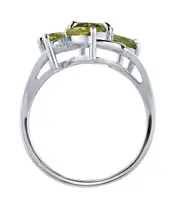 Женские Кольца_Серебро .925_ХРИЗОЛИТ__4-Лазурит-Онлайн