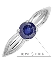 Женские Кольца_Серебро .925_САПФИР__2-Лазурит-Онлайн