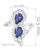 Женские Кольца_Серебро .925_САПФИР__2-Лазурит-Онлайн