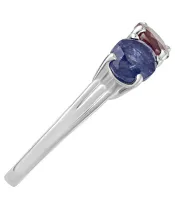 Женские Кольца_Серебро .925_РУБИН__3-Лазурит-Онлайн