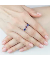 Женские Кольца_Серебро .925_РУБИН__5-Лазурит-Онлайн
