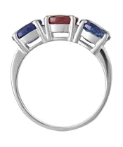 Женские Кольца_Серебро .925_РУБИН__4-Лазурит-Онлайн