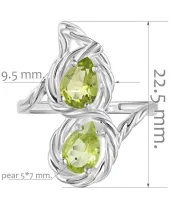 Женские Кольца_Серебро .925_ХРИЗОЛИТ__2-Лазурит-Онлайн