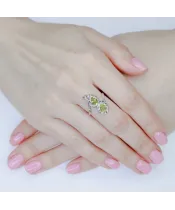 Женские Кольца_Серебро .925_ХРИЗОЛИТ__5-Лазурит-Онлайн