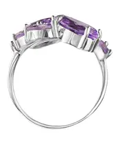 Женские Кольца_Серебро .925_АМЕТИСТ__4-Лазурит-Онлайн