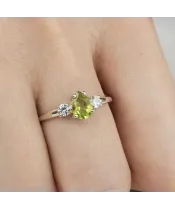 Женские Кольца_Серебро .925_ХРИЗОЛИТ_Нанокристалл_6-Лазурит-Онлайн