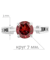 Женские Кольца_Серебро .925_ГРАНАТ__2-Лазурит-Онлайн