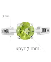 Женские Кольца_Серебро .925_ХРИЗОЛИТ__2-Лазурит-Онлайн