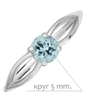 Женские Кольца_Серебро .925_ТОПАЗ__2-Лазурит-Онлайн