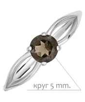 Женские Кольца_Серебро .925_РАУХТОПАЗ__2-Лазурит-Онлайн