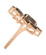 Женские Кольца_Серебро .925_РАУХТОПАЗ__3-Лазурит-Онлайн