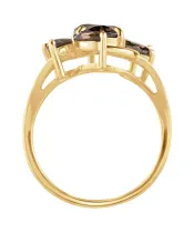 Женские Кольца_Серебро .925_РАУХТОПАЗ__4-Лазурит-Онлайн