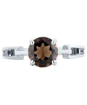 Женские Кольца_Серебро .925_РАУХТОПАЗ__3-Лазурит-Онлайн