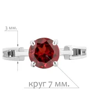 Женские Кольца_Серебро .925_ГРАНАТ__2-Лазурит-Онлайн