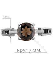 Женские Кольца_Серебро .925_РАУХТОПАЗ__2-Лазурит-Онлайн